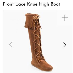 Minnetonka Women’s Lace Up Knee High Boot